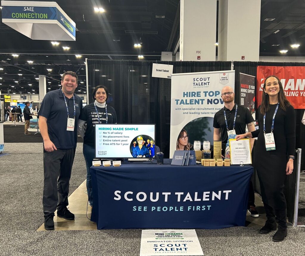 The Scout Talent team connecting with industry leaders at Minexchange 2025